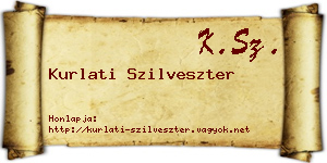 Kurlati Szilveszter névjegykártya